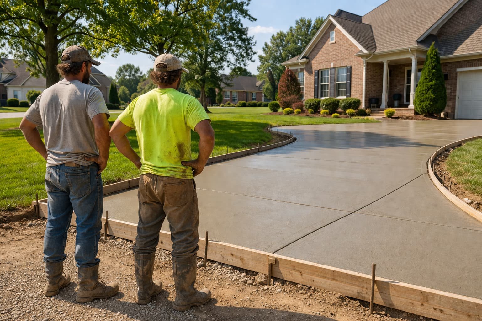 Bowling Green Flatwork concrete contractor crew