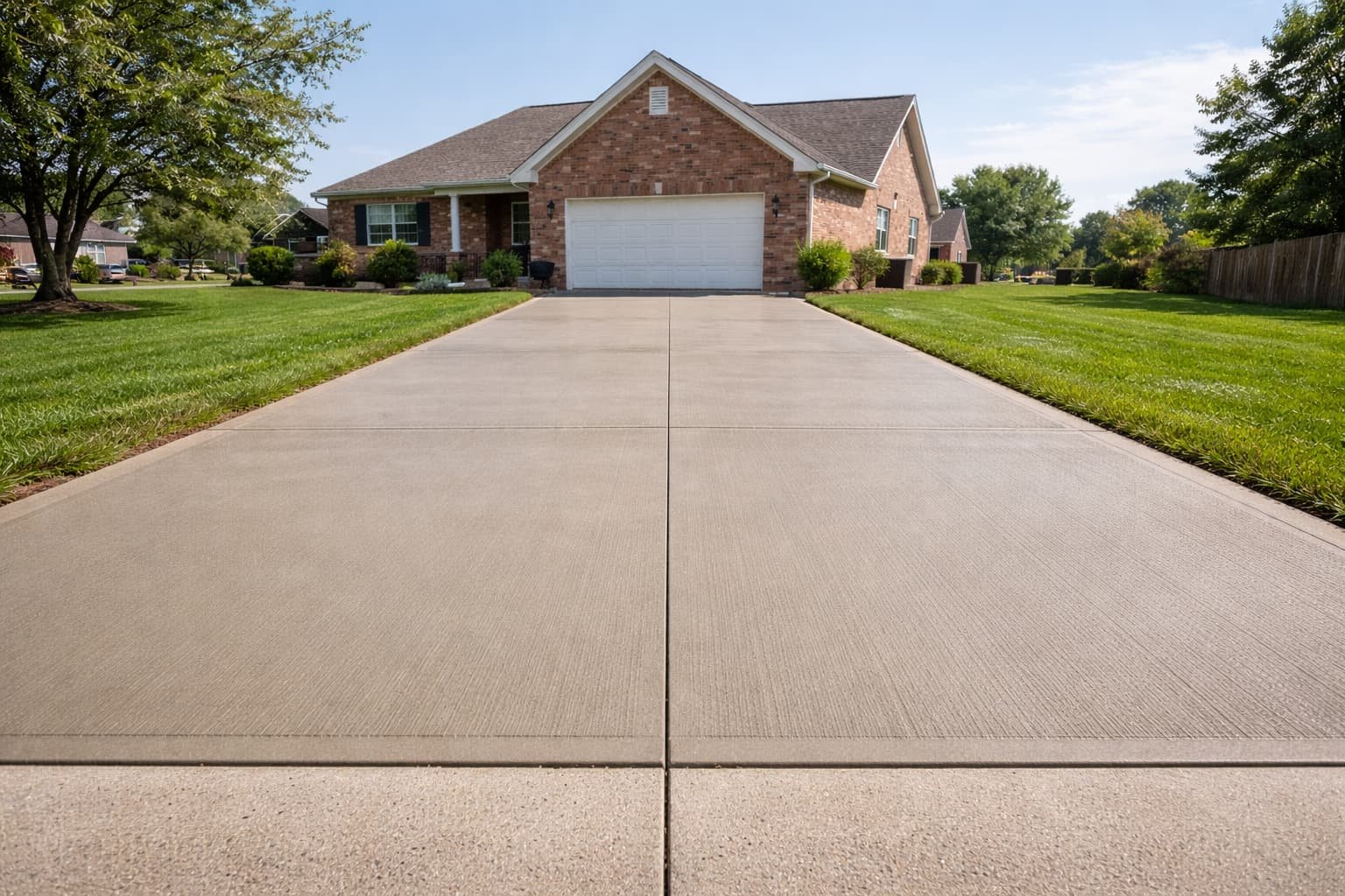 New concrete driveway installation Bowling Green KY